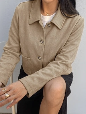 Pure Color Loose Lapel Coat