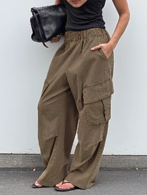 American Retro Pocket Wide Leg Cargo Pants