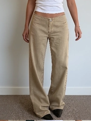 American Retro Khaki Low Rise Cargo Jeans