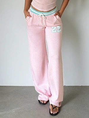 Number Knitting Straight Pants