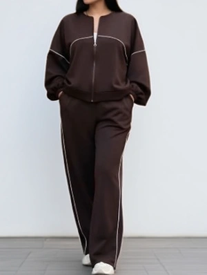 Crewneck Long Sleeve Knitting Pant Sets