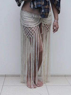 Crochet Fringe Bikini Cover-Up Wrap Skirts