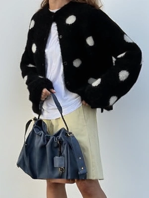 Round Neck Long Sleeve Cardigan Cardigan Coat