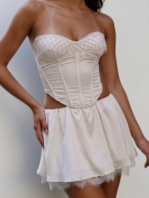Lace Detail Pure Color A-line Skirts