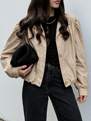 Stand Collar Windbreaker Jacket
