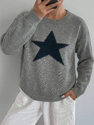 Vintage Star Loose Knit Sweater
