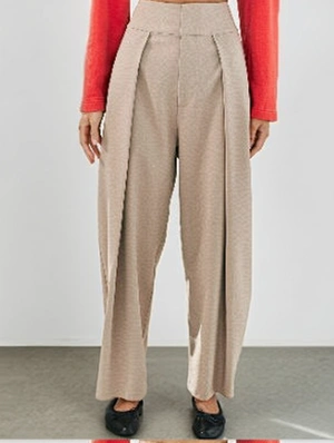 Plain Color Spandex Mid-rise Pants