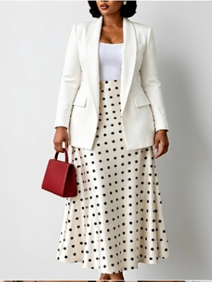 Printed Long Sleeve Blazers Women Suits