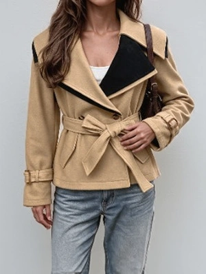 Tie-wrap Baggy Long Sleeve Coats
