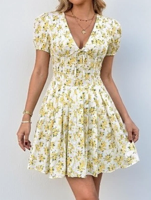 Digital Printing Pullover Short Sleeve Dress